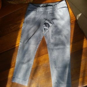 Sz 6 Grey Mossimo Black Ankle Pants